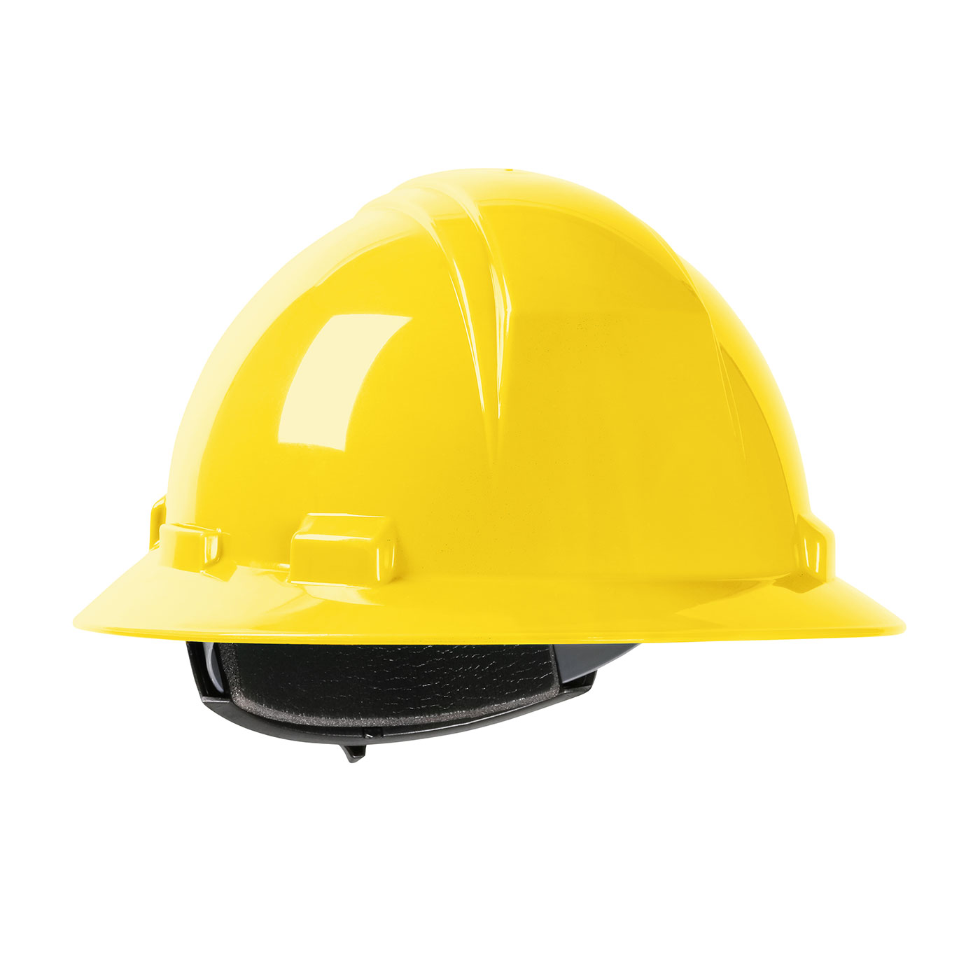 280-HP261R PIP® Dynamic Kilimanjaro™ Full Brim Hard Hat with HDPE Shell, 4-Point Textile Suspension and Wheel Ratchet Adjustment - Yellow